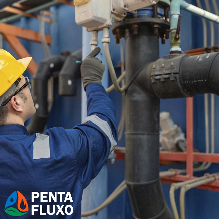 Cozinha profissional com ligação a gás