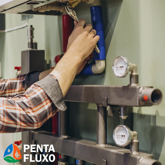 Suporte industrial para sistemas de gás